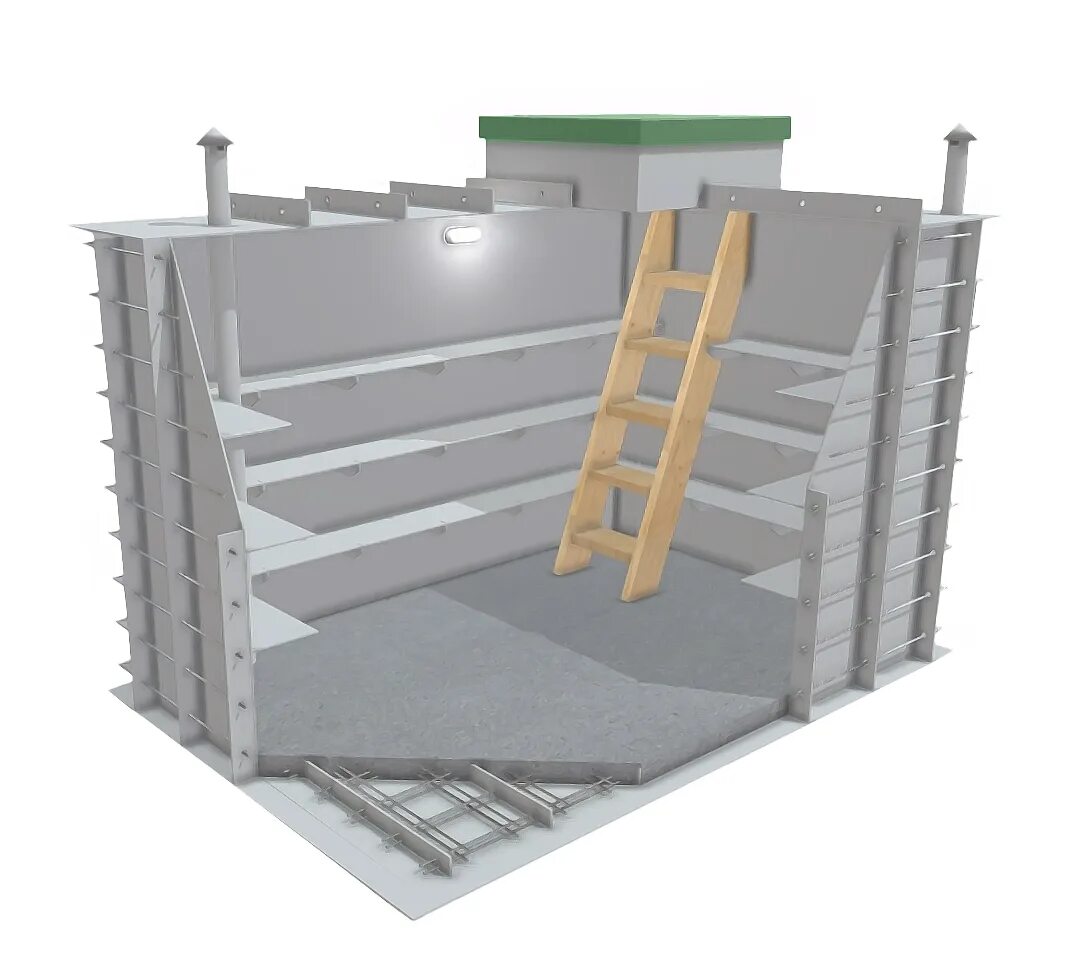 Погреб пластиковый купить в перми цена фото Пластиковый погреб № 1, цена в Чебоксарах от компании Тепломир21