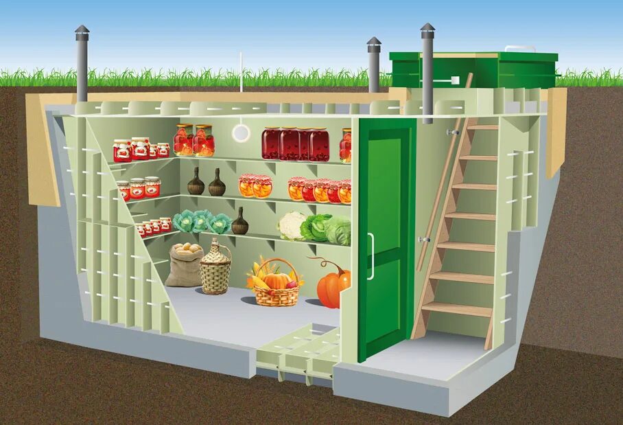 Погреб пластиковый купить в перми цена фото Как подготовить погреб к зиме - Рекомендос от Гринлос