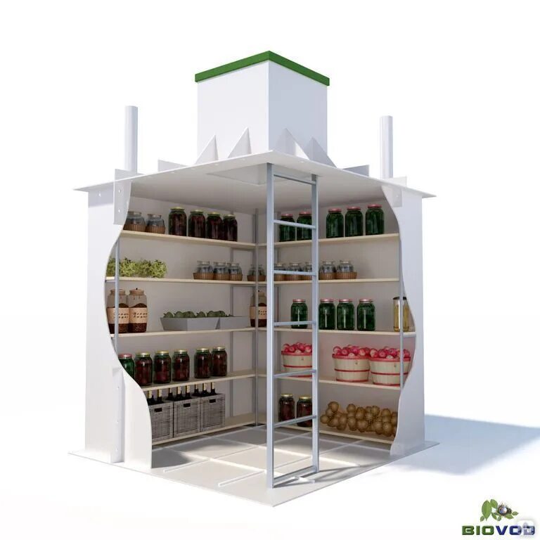 Погреб пластиковый купить в перми цена фото Погреб неукомплектованный круглый Олимп 2000x1800х2000 мм, 156 кг купить за 138 