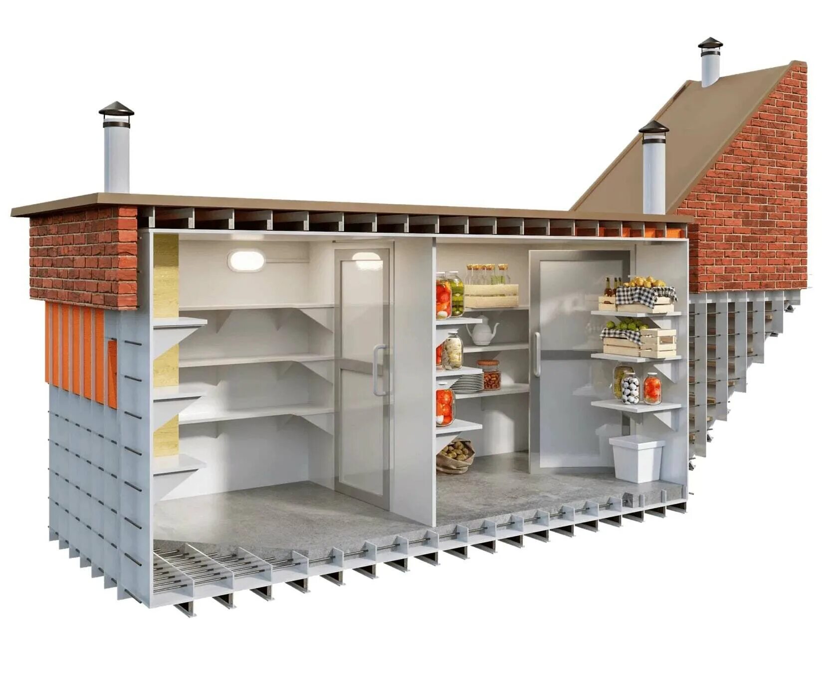 Погреб пластиковый купить в перми цена фото Погреба пластиковые - CormanStroy.ru