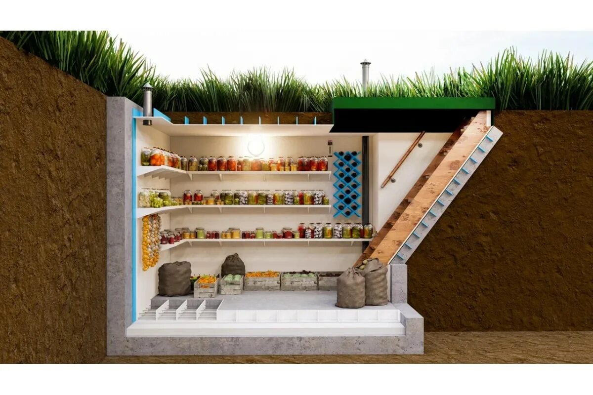 Погреб в земле фото Пластиковый погреб ПОГРЕБГУД Комфорт KOMFORT30002000 - выгодная цена, отзывы, ха