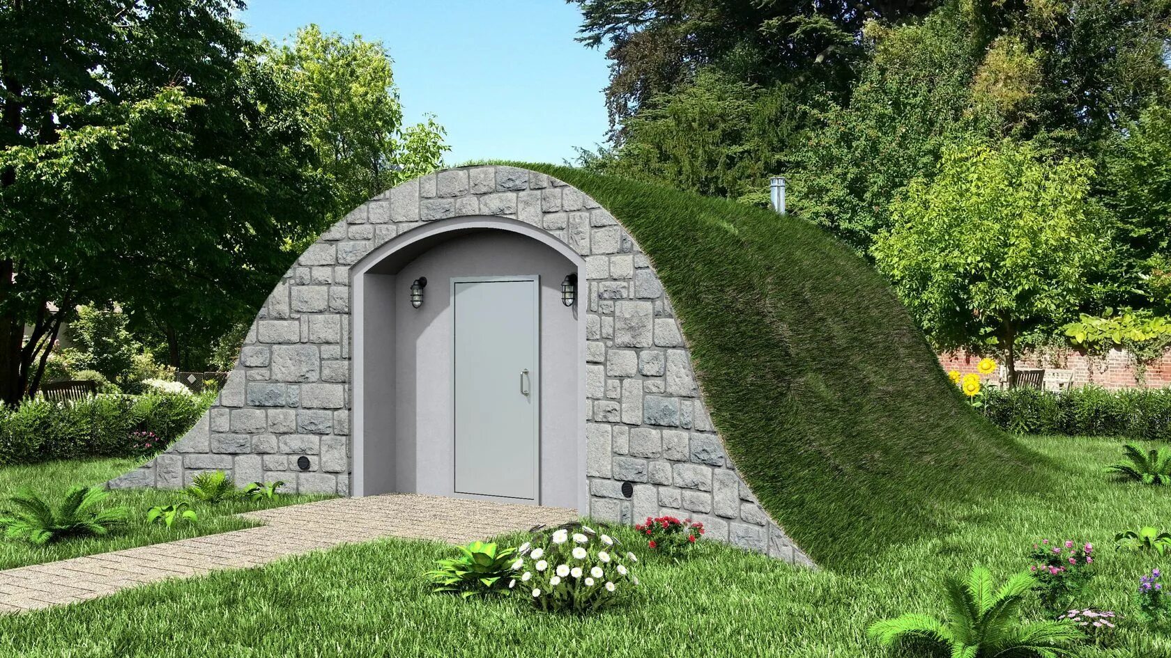 Погреб в земле фото Преимущества наземного погреба на даче и рекомендации по изготовлению своими рук