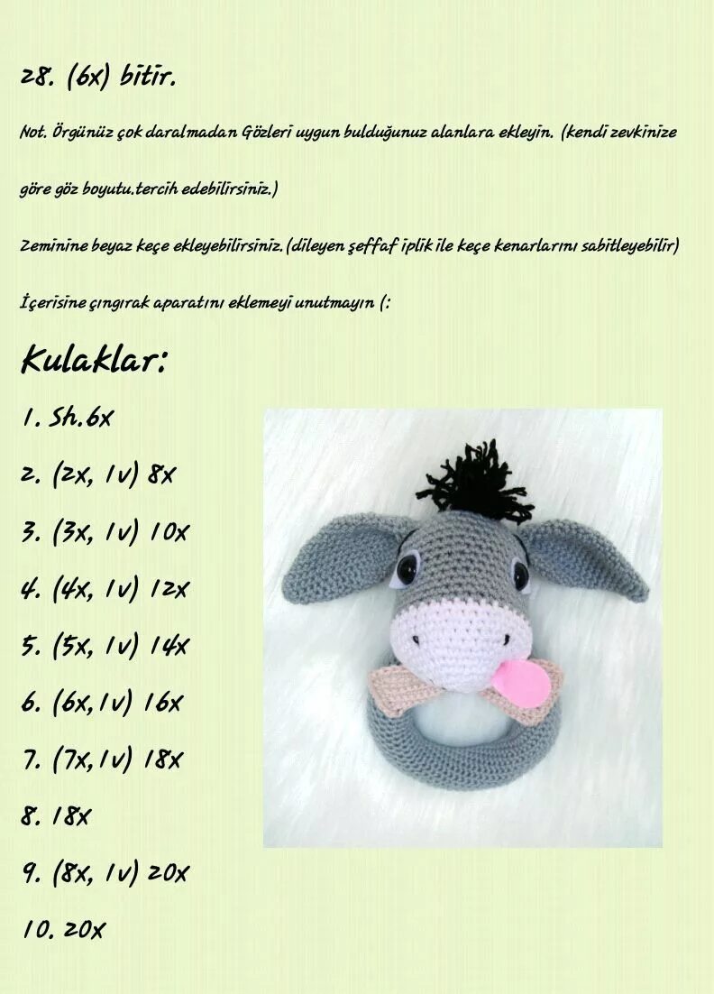 Погремушки амигуруми схемы вязания крючком Hobikitty Çıngıraklar, Amigurumi, Bebek