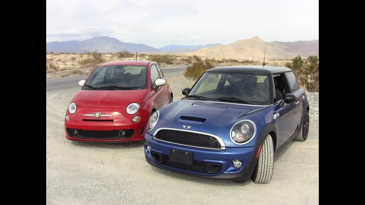 Похожие машины фото 2012 MINI Cooper S versus Fiat 500 Abarth 0-60 MPH Mashup Review - YouTube