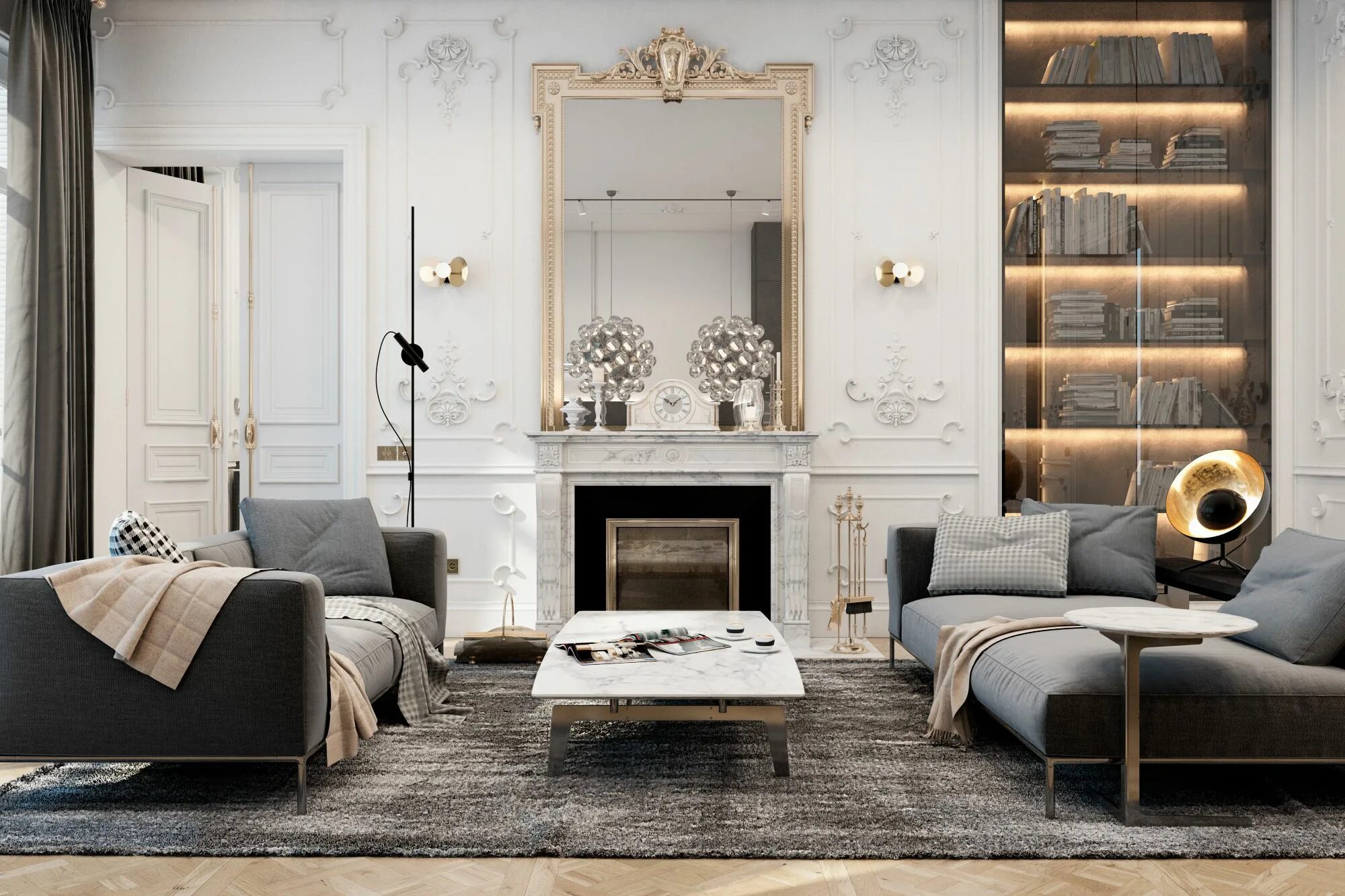 Похожие стили интерьера Check out this @Behance project: "Exquisite flat in Paris." https://www.behance.