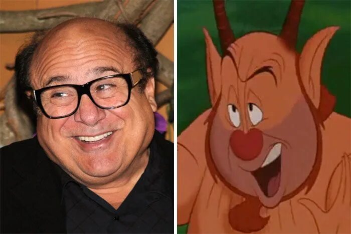 Похожий герой по фото Danny DeVito Looks Like Phil From Hercules Real life disney characters, Funny pi