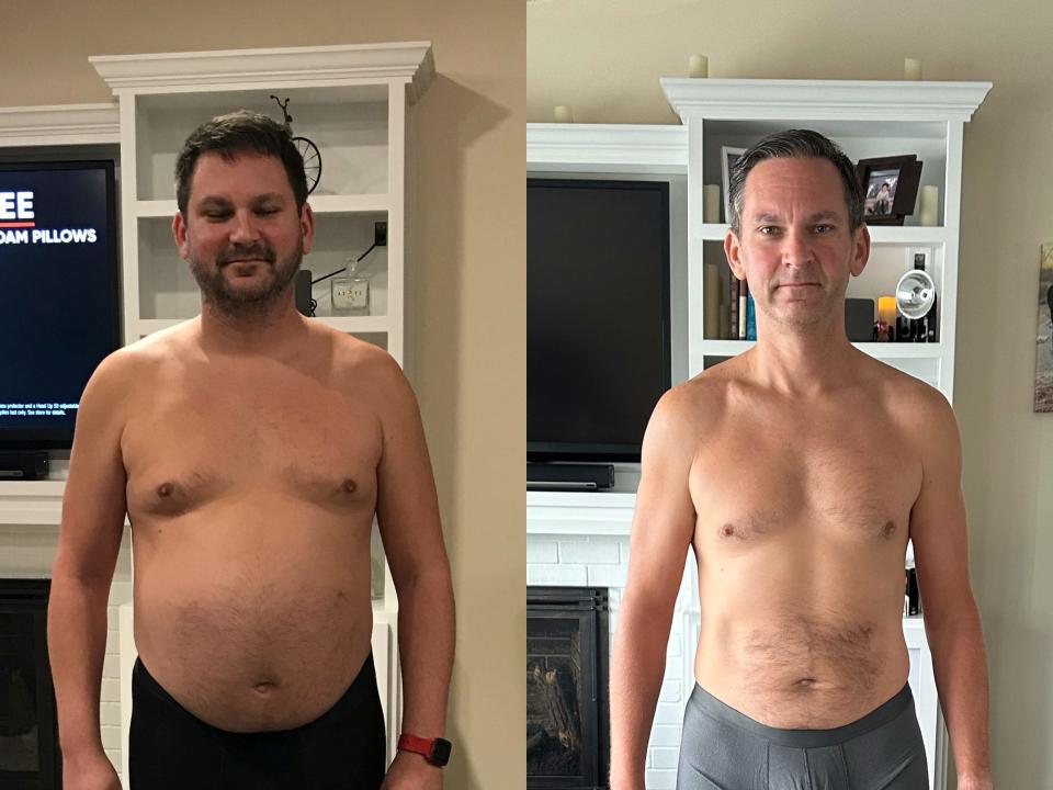 Похудел на 20 фото A man lost 43 pounds, eased his depression, and no longer needed medication afte