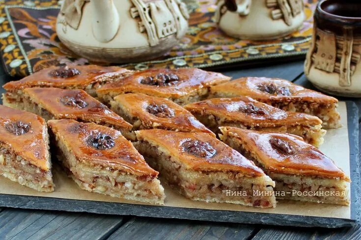 Похвала десерт восточный рецепт с фото пахлава... Вкусняшки, Десерты, Еда