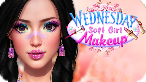 Поиграть макияж 2024 года Игра Уэнздей: Нежный Макияж / Wednesday Soft Girl Makeup - играть онлайн бесплат