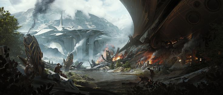 Поиск автора арта по фото The Tempest - Crash Site, Gavin Manners on ArtStation at https://www.artstation.