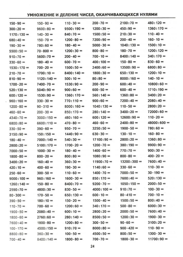 Поиск по фото примеры по математике Математика. 3 - 4 классы. Тренировочные примеры. Внетабличное умножение и делени