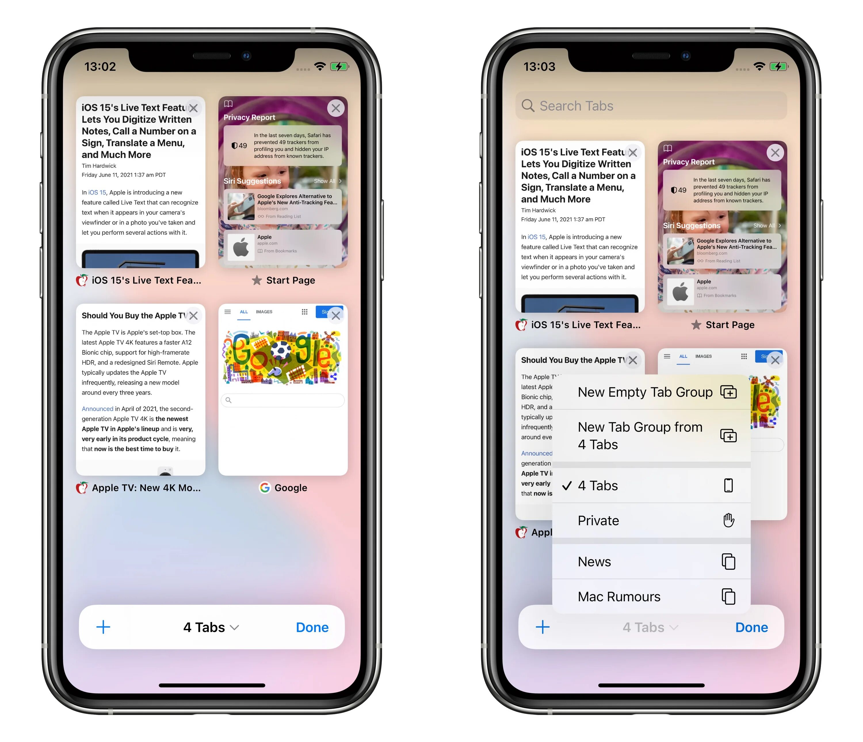 Поиск по фото в айфоне iOS 15: Check Out Safari's New Tab Bar, Tab Groups, and Tab Switcher MacRumors F