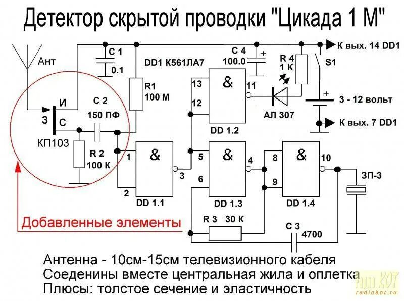 Детектор скрытой проводки своими руками: как сделать прибор для поиска электропр