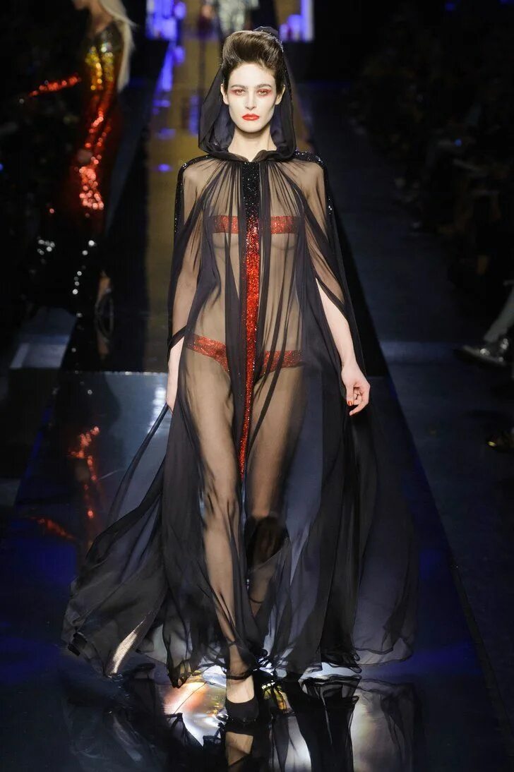 Показ женской прозрачной моды Jean Paul Gaultier Haute Couture Fall 2014 Fashion, Jean paul gaultier haute cou