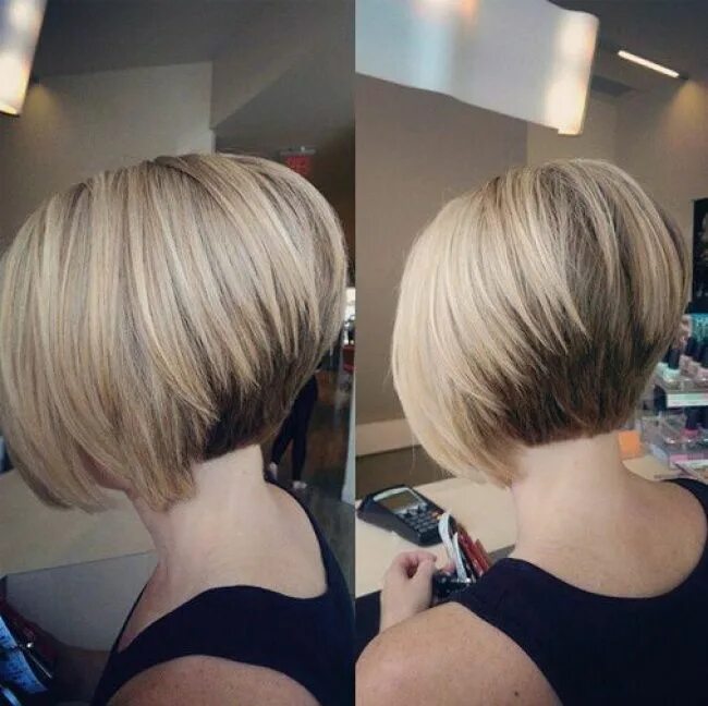 Показать боб каре стрижки волос Carré plongeant : 30 raisons d'y succomber ! Stacked bob hairstyles, Short hair 