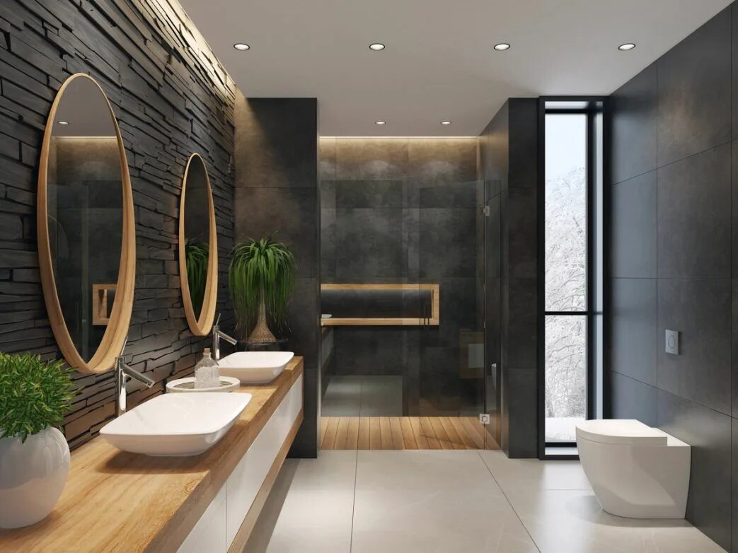 Показать дизайн ванной комнаты Conseils Bricorama Modern bathroom design, Bathroom interior design, Bathroom in