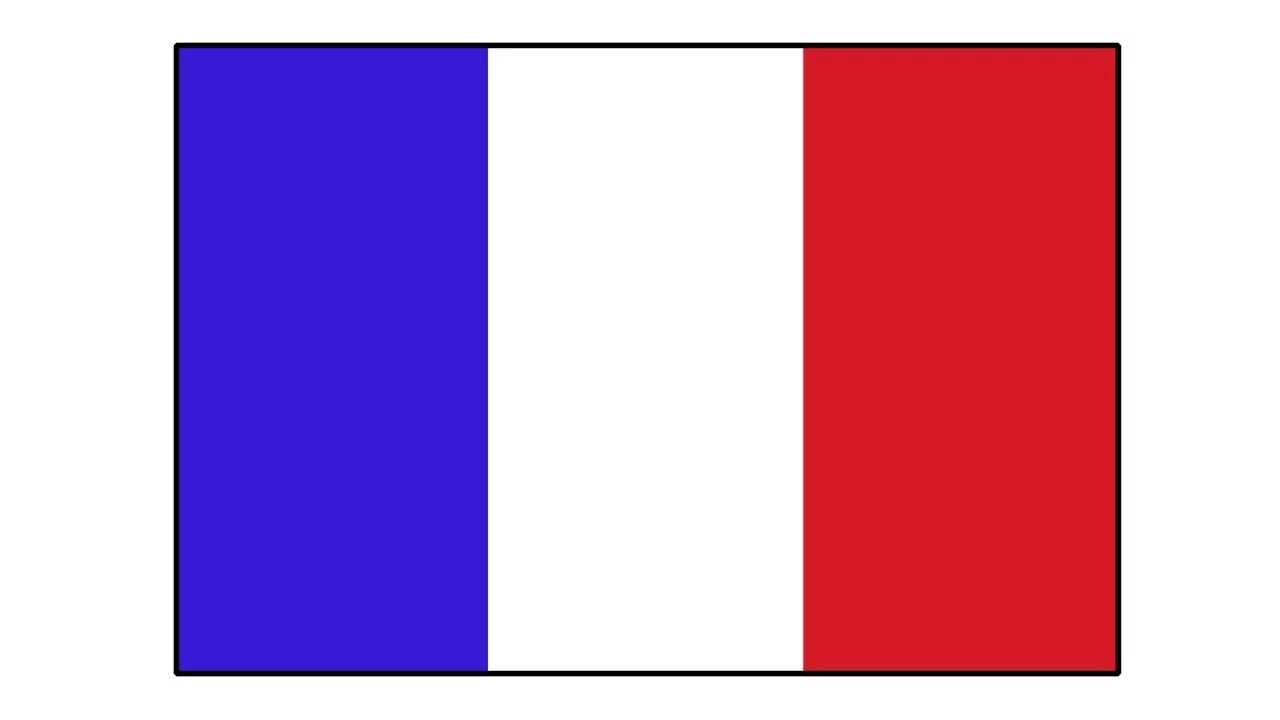 Показать флаг франции фото Drawing the French Flag How to Draw Timelapse - YouTube