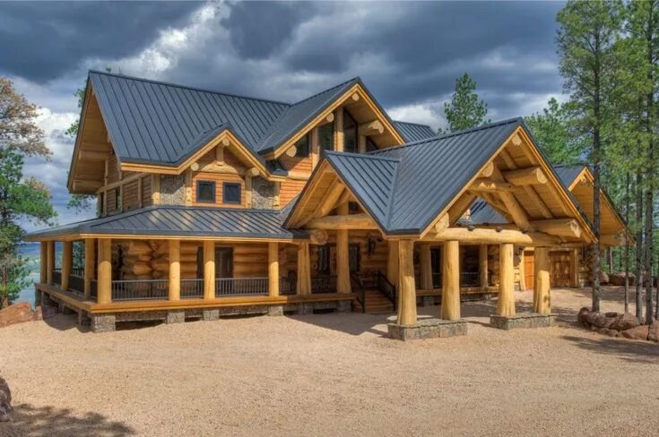 Показать фото деревянные дома одноклассники Log home plans, Log homes exterior, Log homes