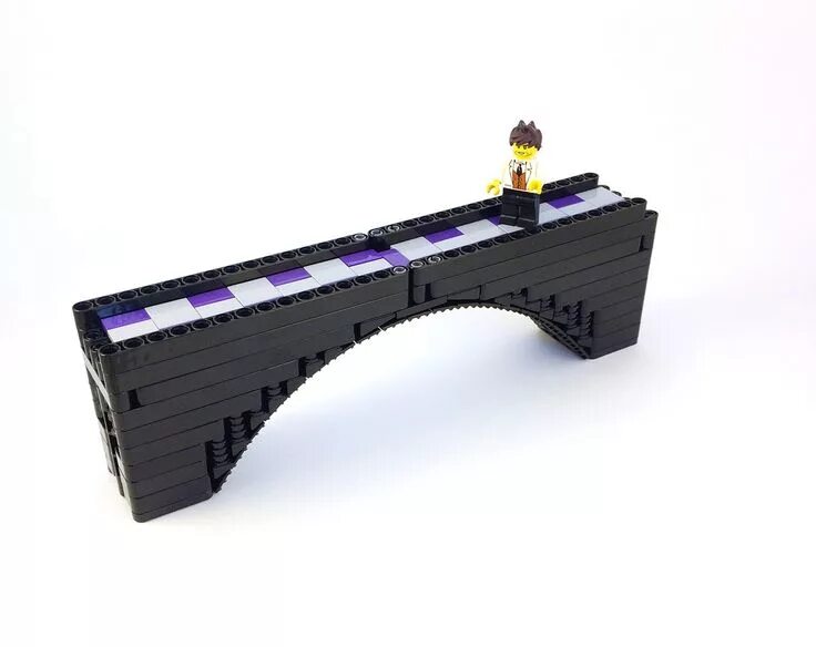 Показать фото из кубиков арочный мост Arch Bridge Arch bridge, Purple tile, Lego trains