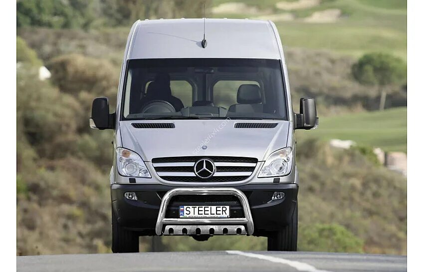 Показать фото мерседес спринтер Certified EU Front bumper guard / Bullbar MERCEDES SPRINTER (2006-2013-2018) car