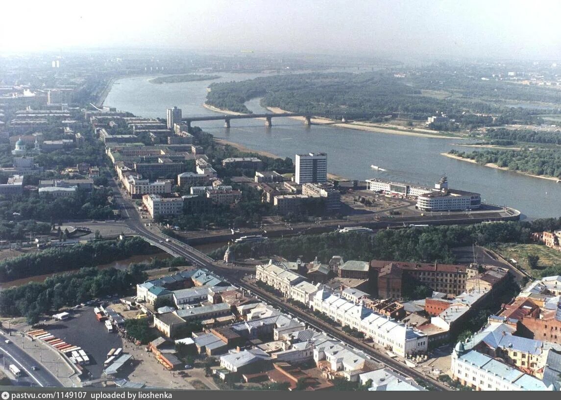 Показать фото омск Вид на центральную часть Омска