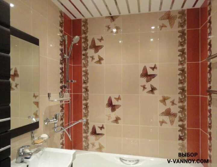 Показать фото плиток в ванной Неактивно