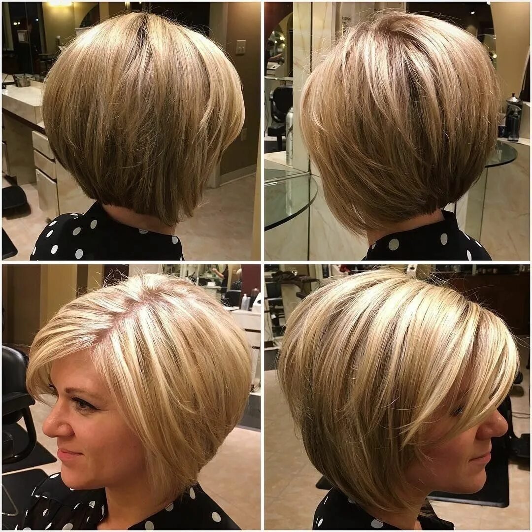 Показать фото стрижек боб Модные стрижки и прически 2019 фото Short thin hair, Bob hairstyles for fine hai