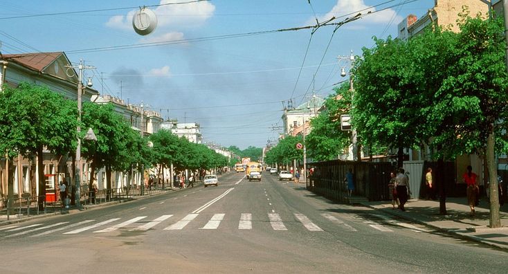 Показать фото улица советская Фотографии СССР 1985 года Street view, Street, Views