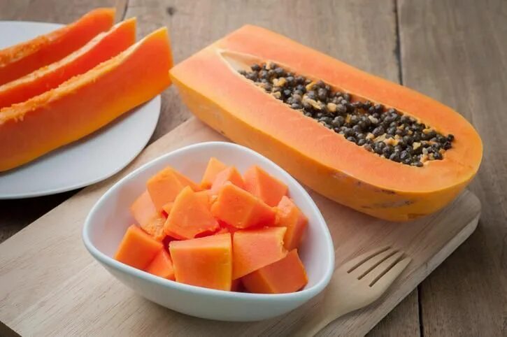 Показать фрукт папайя фото 9 beneficios de comer papaya Batido de papaya, Avena para adelgazar, Alimentos r