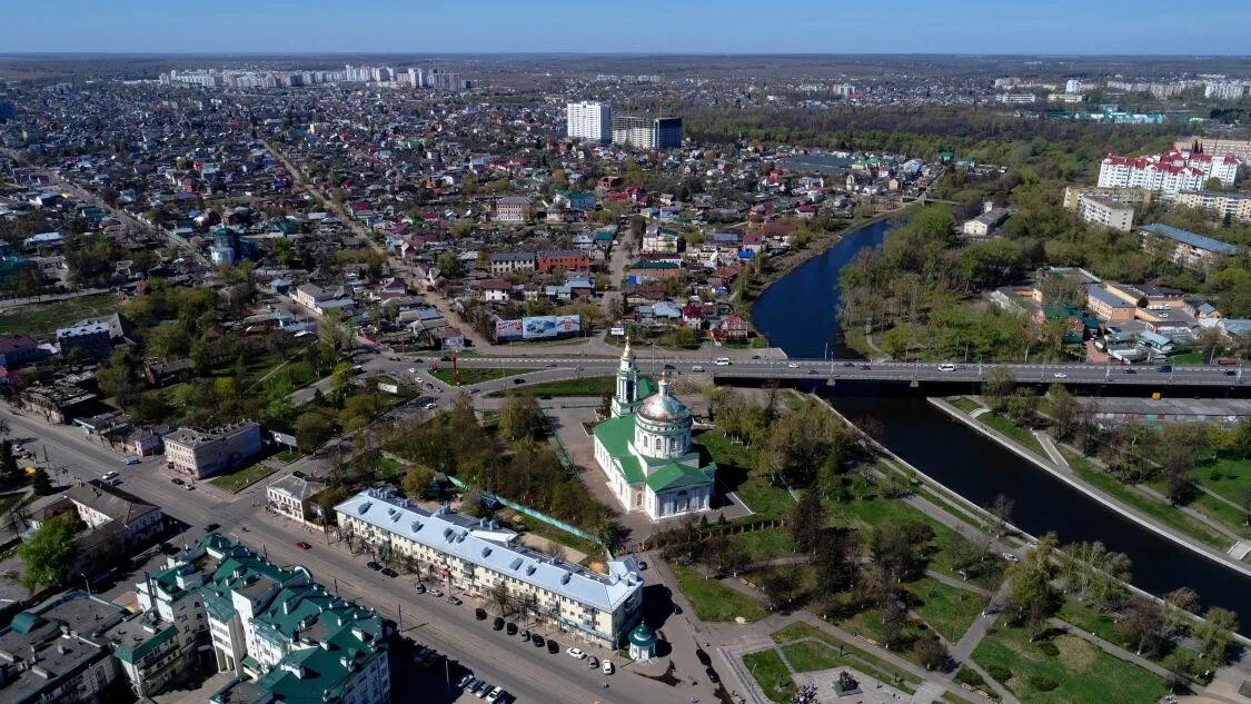 Показать г орел фото Собор Михаила Архангела, Орёл (Орёл, город), фотография. общий вид в ландшафте