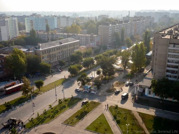 Показать город энгельс фото Улица Тельмана осенью 2008 года. Фотография из альбома Старые фотографии Энгельс