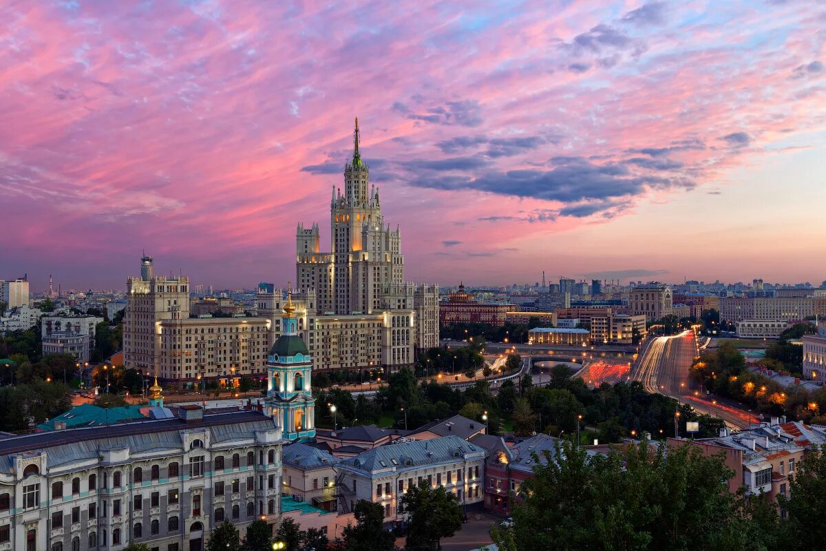 Показать город москва фото Сталинская высотка на Котельнической набережной © Сергей Ершов / Фото дня / Лучш