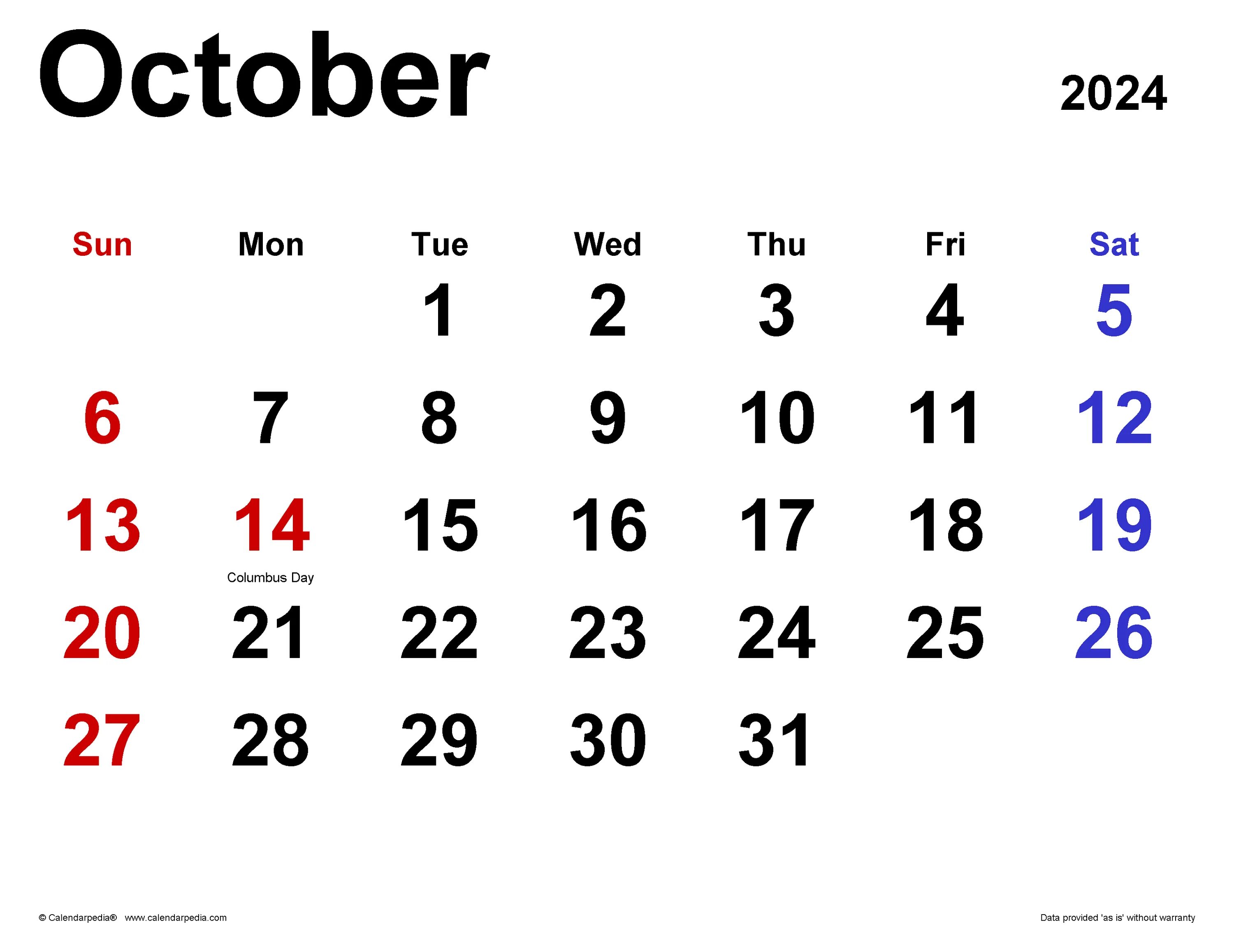 Показать календарь на сентябрь 2024 года October 2024 Calendar Templates for Word, Excel and PDF