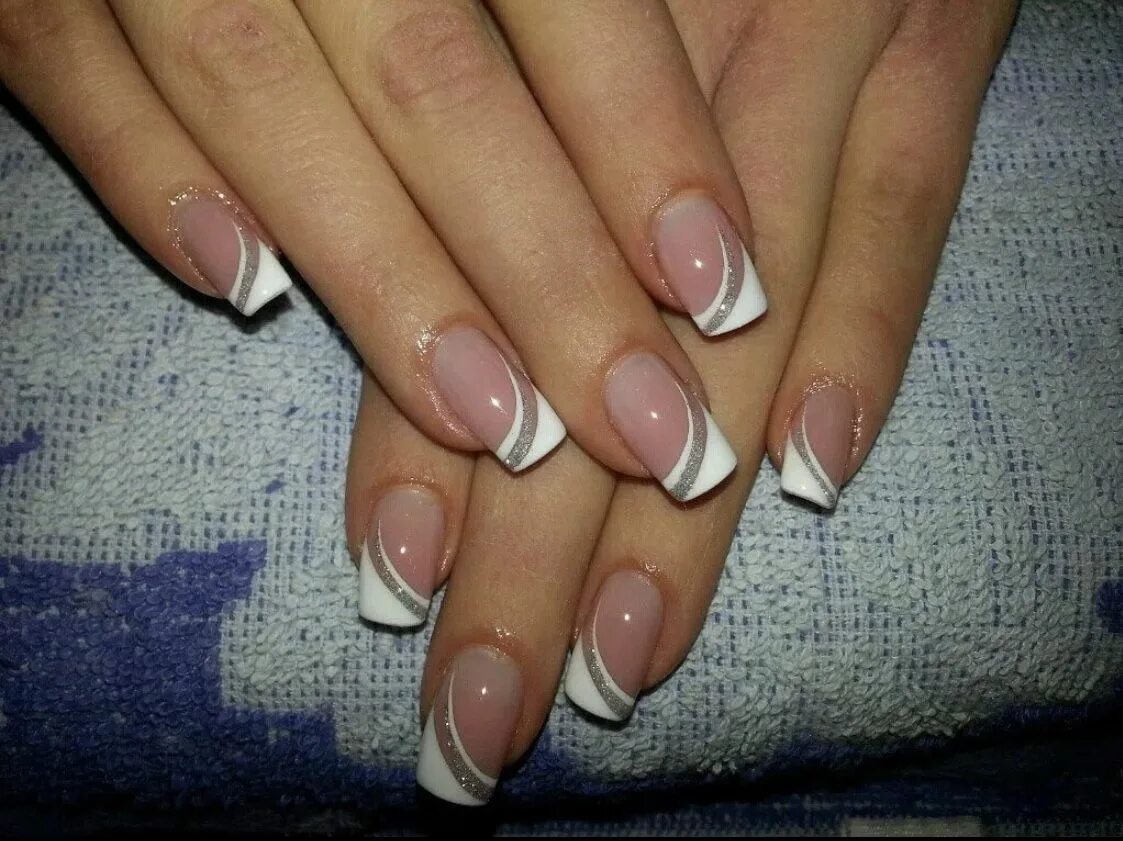 Показать картинки маникюра френч Pin su cher nails nice Unghie