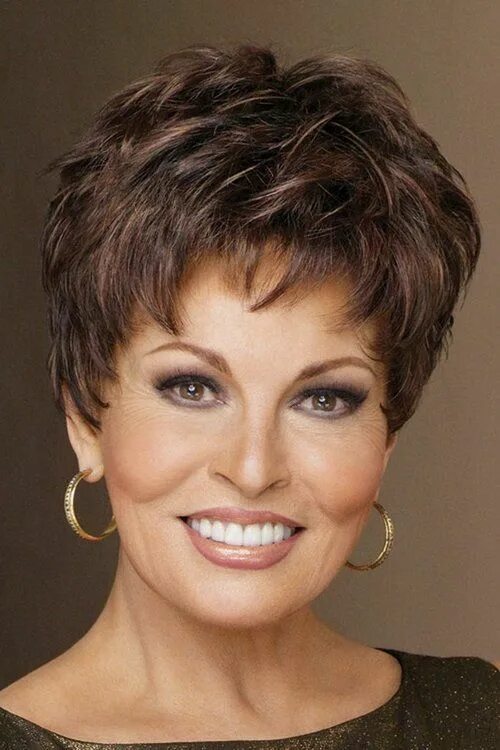 Показать короткие стрижки для женщин после 50 Winner Raquel Welch Wigs Front View Thick hair styles, Raquel welch wigs, Short 