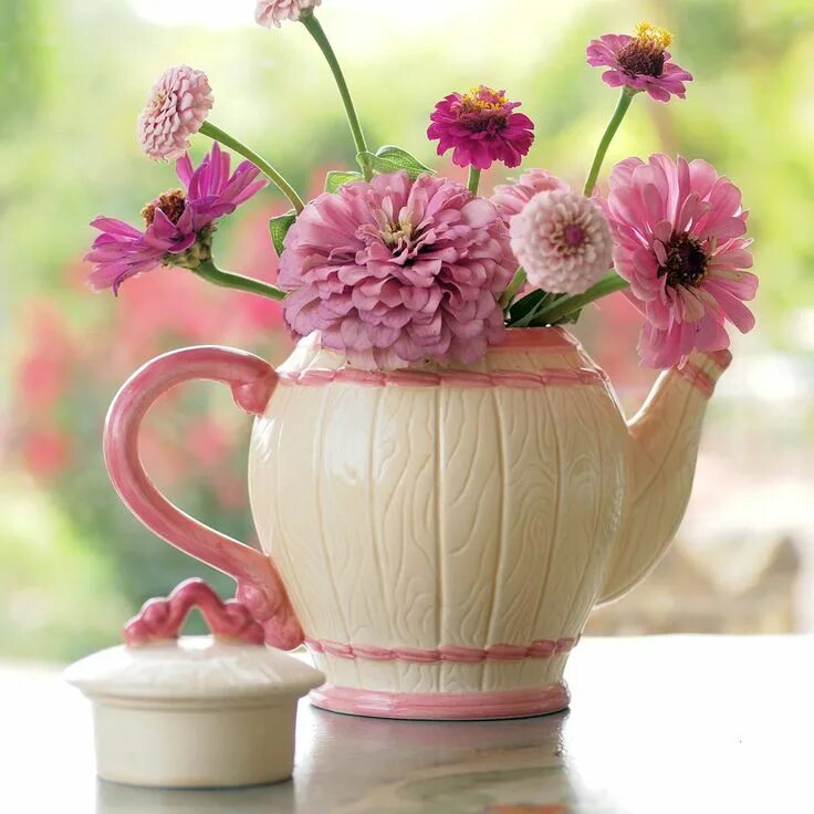 Показать красивые картинки хорошего дня Pin by Vera A on Coffee, breakfast Flower cottage, Flower arrangements, Tea pots