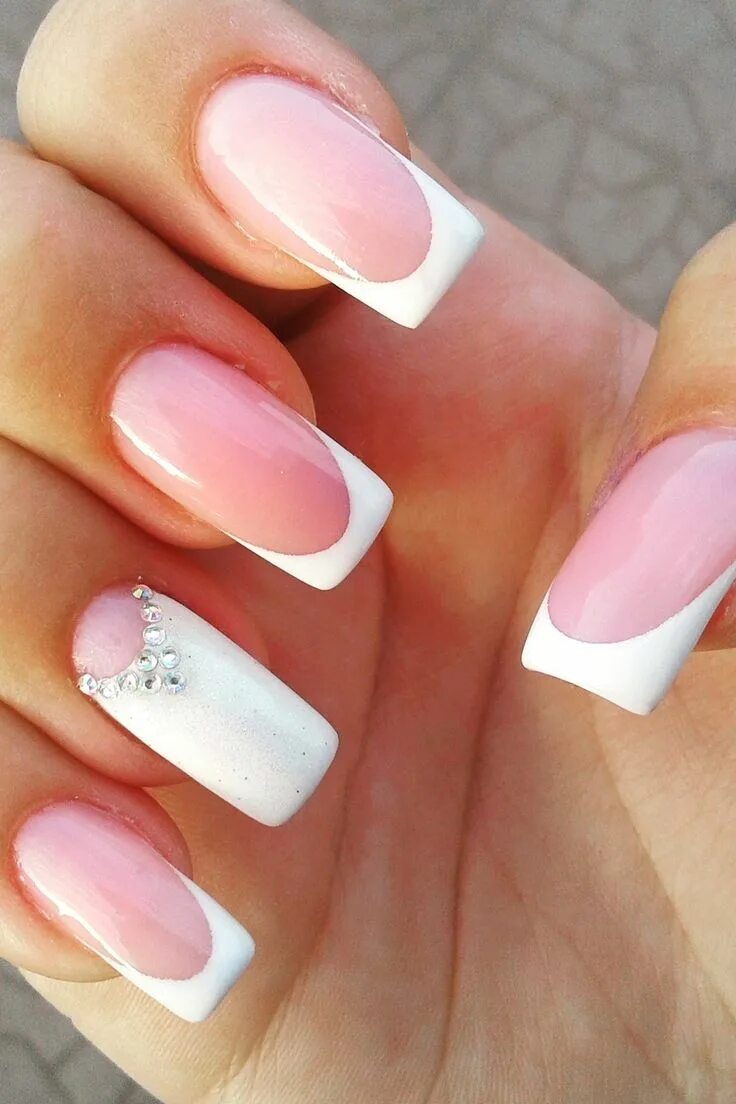 Показать красивый маникюр френч #white #manicure #black #nails #love #nailart #gelnails #nail #naildesign #art #