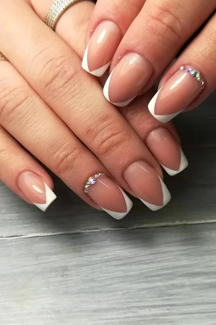 Показать маникюр френч #french #manicure #designs #france #nails #design #love #nailart #designer #usa 