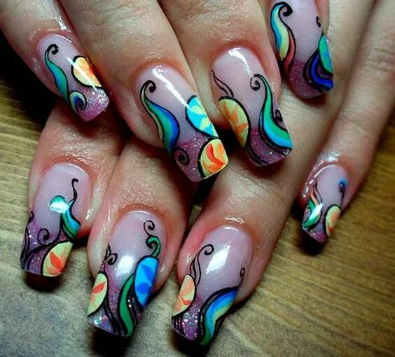 Показать маникюр рисунки красивые Pin by Sheabear925 on Nails to nails Creative nail designs, New years nail desig