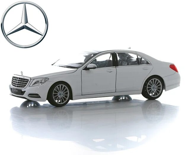 Показать модель мерседес фото MERCEDES-BENZ S-CLASS, масштаб 1:24 (Welly, 24051)