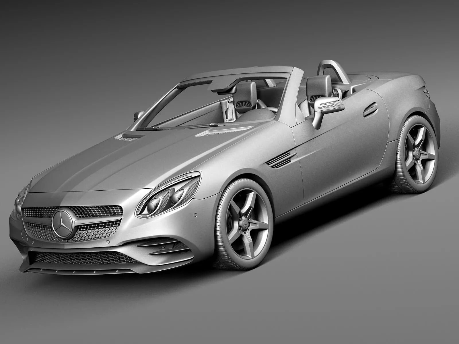 Показать модель мерседес фото Mercedes SLC 2017 - 3D Model by SQUIR