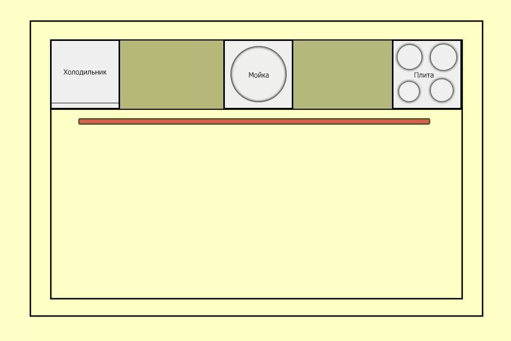 Показать планировка кухни Расположение плиты и мойки на кухне - Гранд Проект Декор.ру