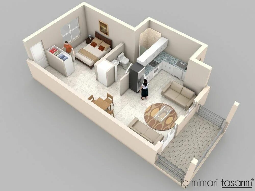 Показать планировку квартир в доме daire-kat-planlari (24) Apartment floor plans, Studio apartment floor plans, Two