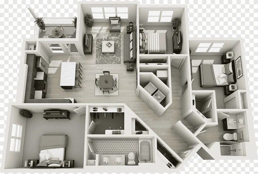 Показать планировку квартир в доме Free download Parc West Apartments Basement apartment Floor plan House, apartmen