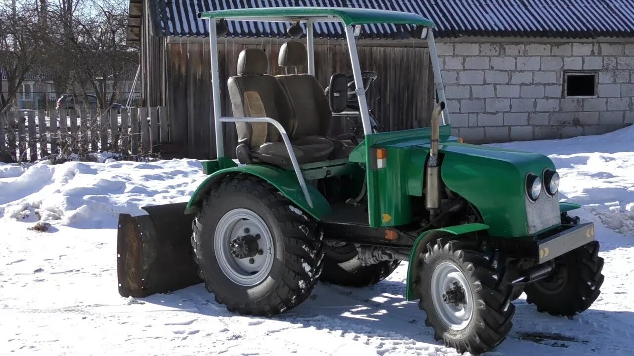 Показать самодельные трактора Самодельный полноприводный трактор своими руками - YouTube