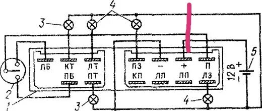 Реле поворотов 4 контакта схема