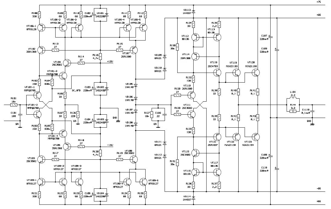 Показать схему усилителя Какую схему усилителя выбрать для повторения? - Страница 104 - Усилители мощност