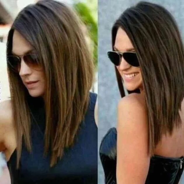 Показать женские прически длинное каре с удлинением Hairstyle Trends - 30 Best Long Bob Hairstyles and Haircuts (Photos Collection) 