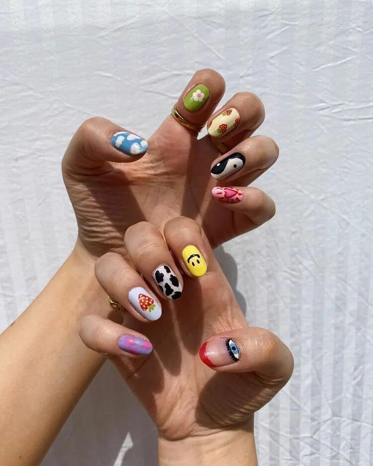 Покажи дизайн маникюра Pinterest: sydnee_leann ☼ Hippie nails, Funky nail designs, Nails