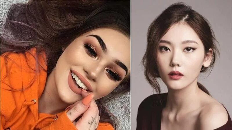 Покажи фотки корейского макияжа Leia Je vnitřní korean makeup on american Spravovat Zapojit se umění